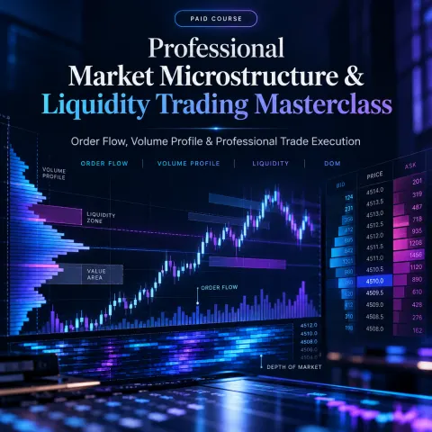 Professional Market Microstructure & Liquidity Trading Masterclass: Order Flow, Volume Profile & Execution