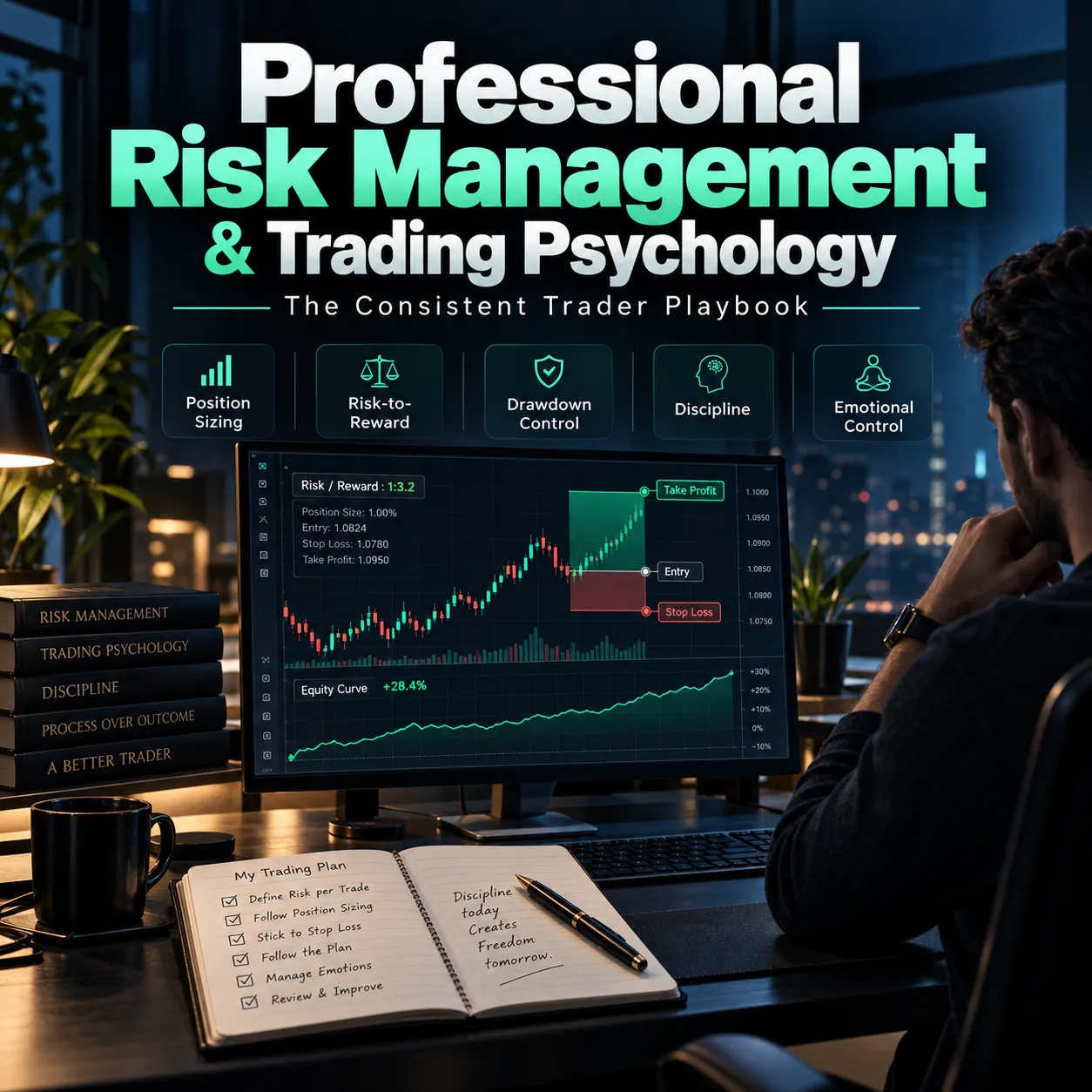 Professional Risk Management & Trading Psychology: The Consistent Trader Playbook