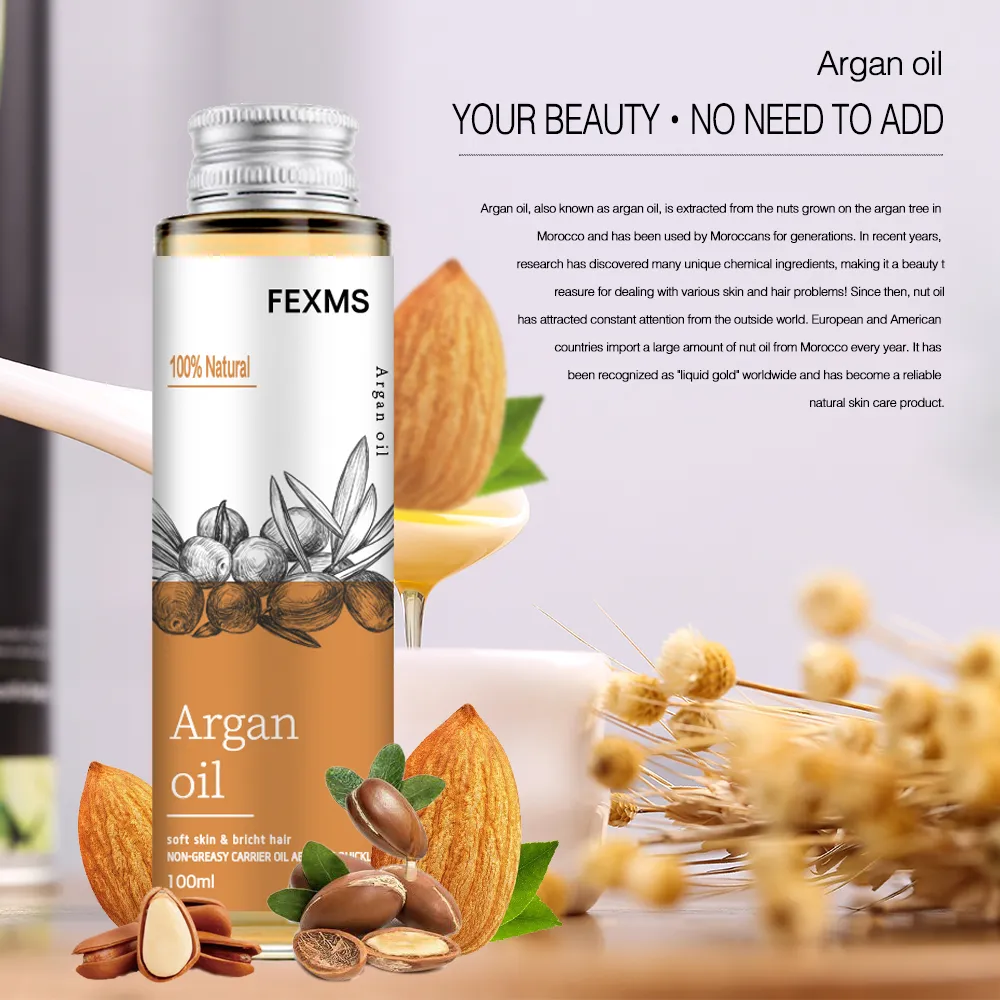 Organic  Argan Oil  100% Pure Cold Pressed Virgin Premium Grade For Dry & Damaged Skin, Hair, Face, Body, Scalp & Nails — product photo