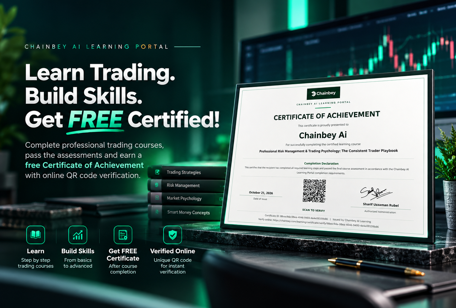 Introducing FREE Verified Certificates with Chainbey AI Learning Portal